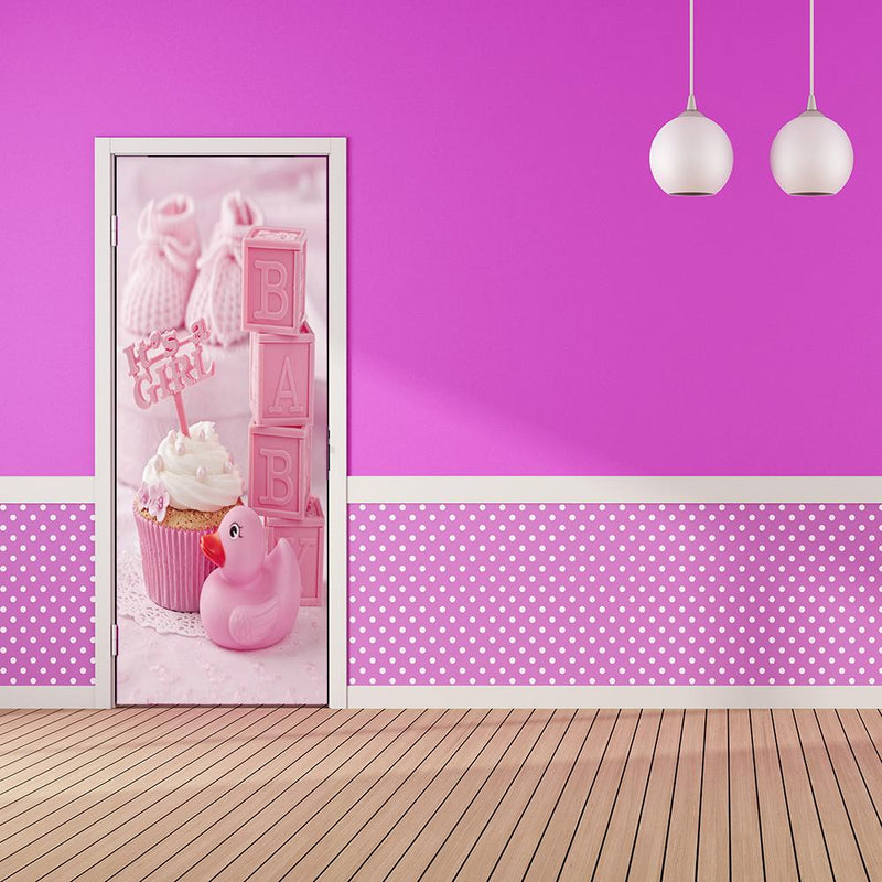 DoorFoto Door Cover Baby Girl Decorations