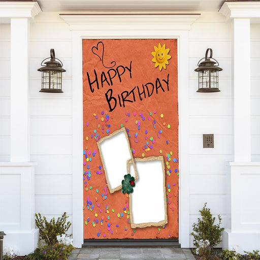 DoorFoto Door Cover Customizable - Happy Birthday Sunshine