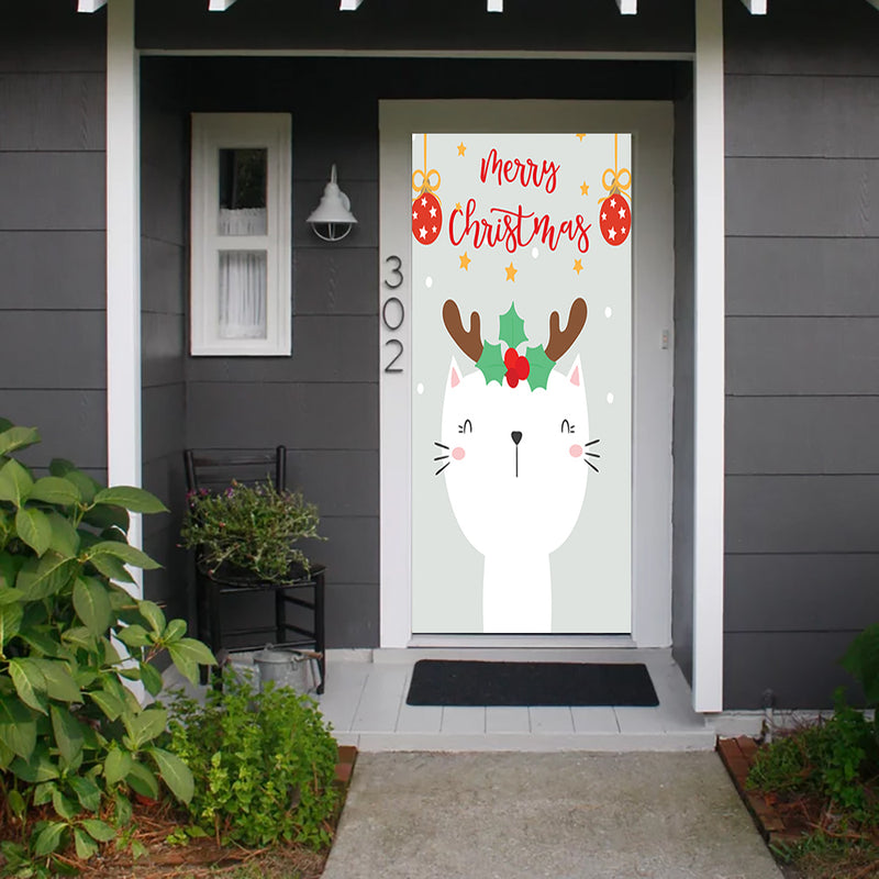 DoorFoto Door Cover Cute Cat