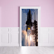 DoorFoto Door Cover Spaceship Room Decor