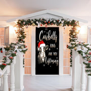 DoorFoto Door Cover Christmas Cow