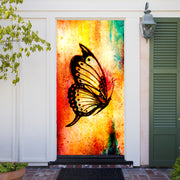 DoorFoto Door Cover Graffiti Butterfly