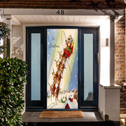 DoorFoto Door Cover Vintage Santa's Sleigh