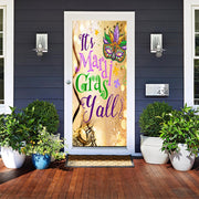 DoorFoto Door Cover Mardi Gras Yall