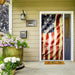 DoorFoto Door Cover Grunge American Flag