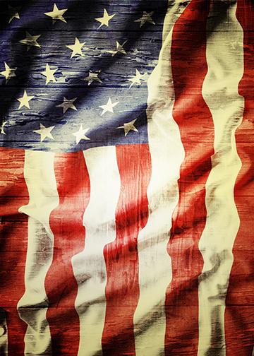 DoorFoto Door Cover Grunge American Flag