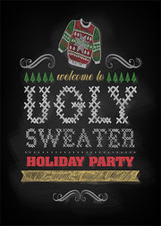 DoorFoto Door Cover Ugly Sweater Party