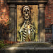 DoorFoto Door Cover Smiling Skeleton