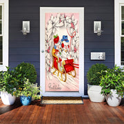 DoorFoto Door Cover Snowman Sleigh Ride