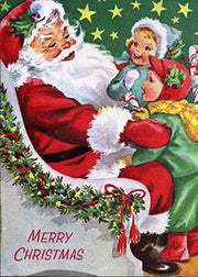 DoorFoto Door Cover Santa's Fans