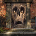 DoorFoto Door Cover Buried Skull