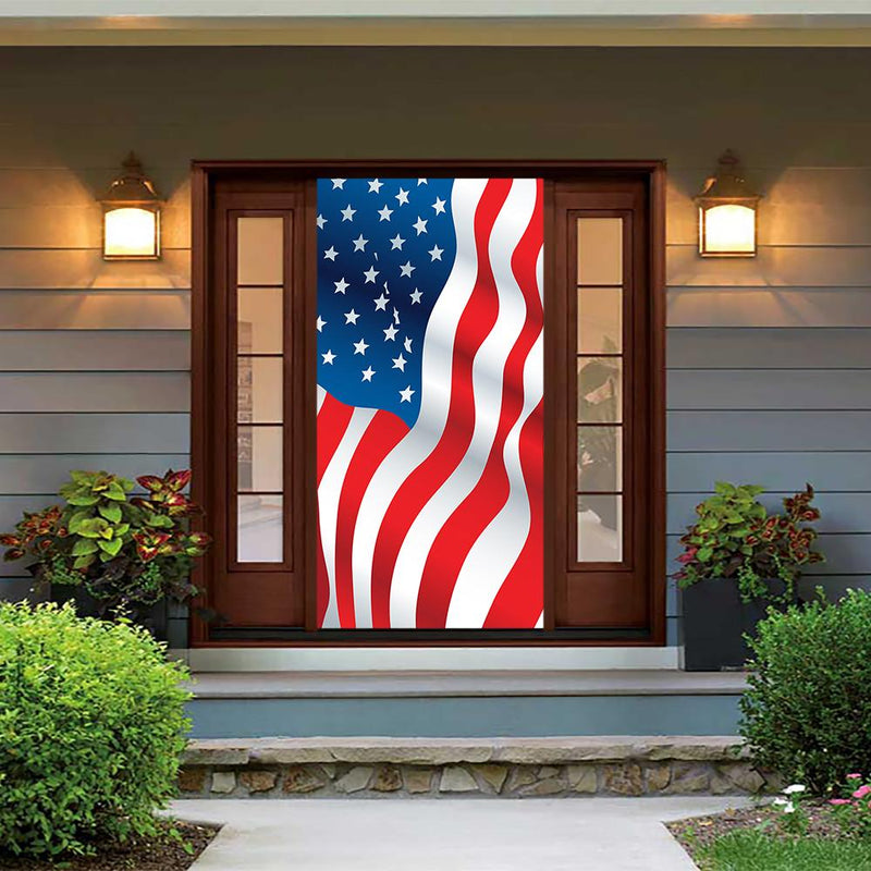 DoorFoto Door Cover American Flag Illustration