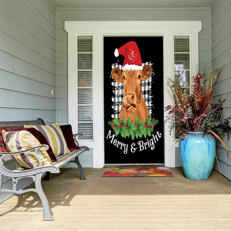 DoorFoto Door Cover Merry and Bright