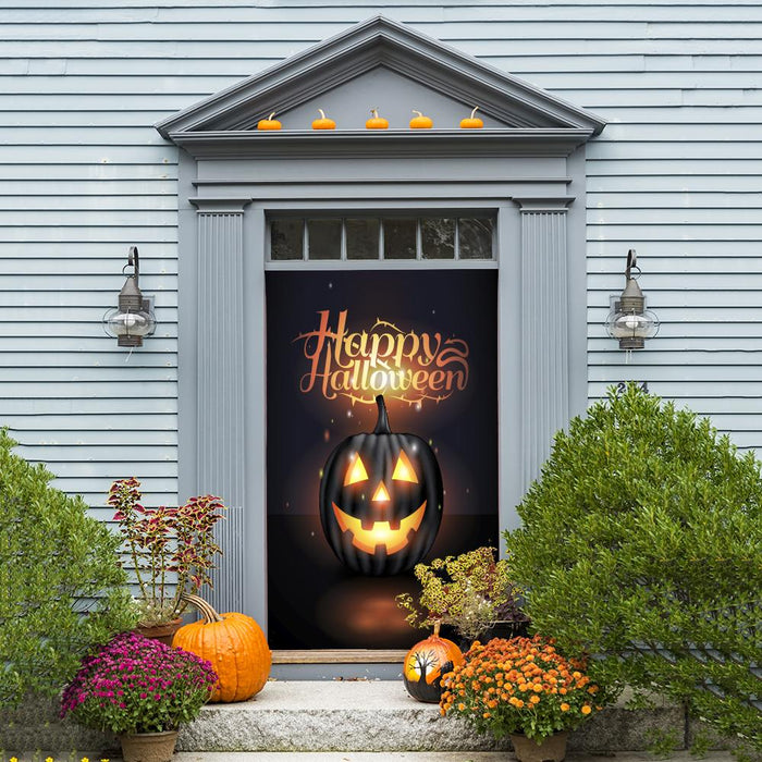 DoorFoto Door Cover Halloween Door Decorations