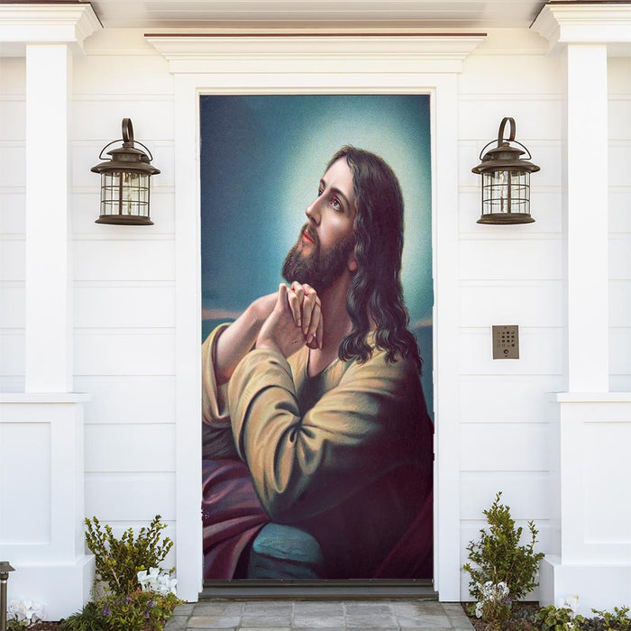 DoorFoto Door Cover Praying Jesus