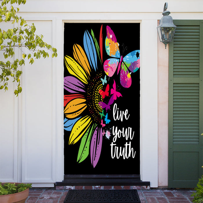 DoorFoto Door Cover Live Your Truth
