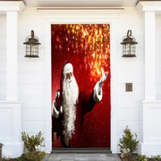 DoorFoto Door Cover Santa Claus Decor