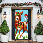 DoorFoto Door Cover Reindeer Friends