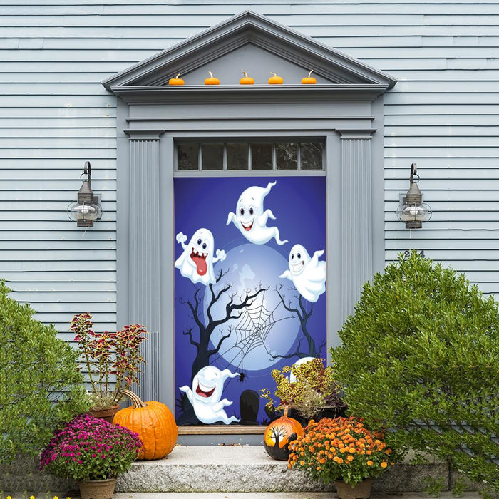 DoorFoto Door Cover Halloween Door Hangers