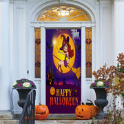 DoorFoto Door Cover Flying Witch