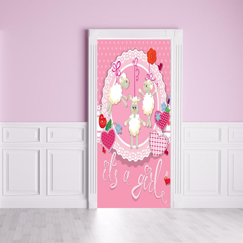 DoorFoto Door Cover Lamby