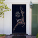 DoorFoto Door Cover Reindeer Christmas Door Cover
