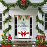 DoorFoto Door Cover Christmas Bow