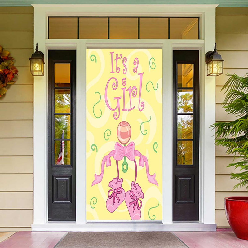 DoorFoto Door Cover Rattling Baby Shoes