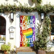 DoorFoto Door Cover Rainbow Love
