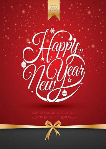 DoorFoto Door Cover Happy New Year Wrap