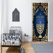DoorFoto Door Cover Hanukkah Decorations