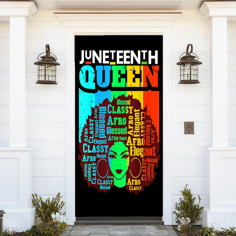 DoorFoto Door Cover Queen Afro