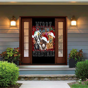 DoorFoto Door Cover Goat Carolers