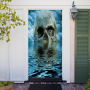 DoorFoto Door Cover Wolf Skull