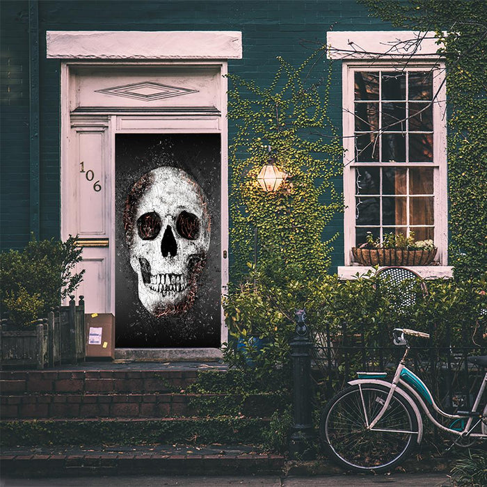 DoorFoto Door Cover Fractured Skull
