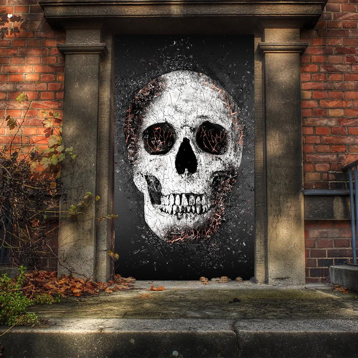 DoorFoto Door Cover Fractured Skull