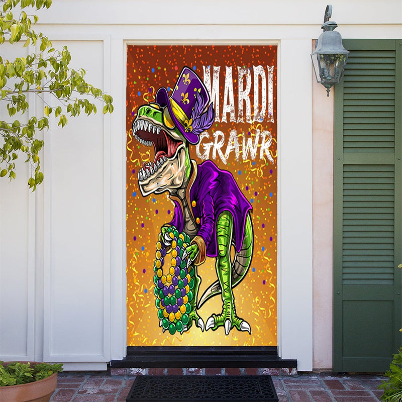 DoorFoto Door Cover Mardi Grawr