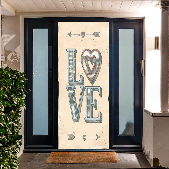 DoorFoto Door Cover Love Poster