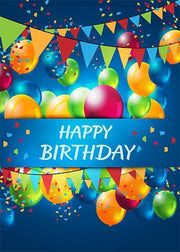 DoorFoto Door Cover Happy Birthday with Balloons