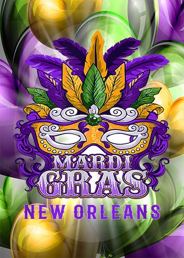DoorFoto Door Cover Mardi Gras New Orleans