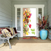 DoorFoto Door Cover Easter Floral Decor