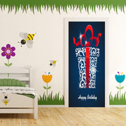 DoorFoto Door Cover Happy Birthday Gift Box