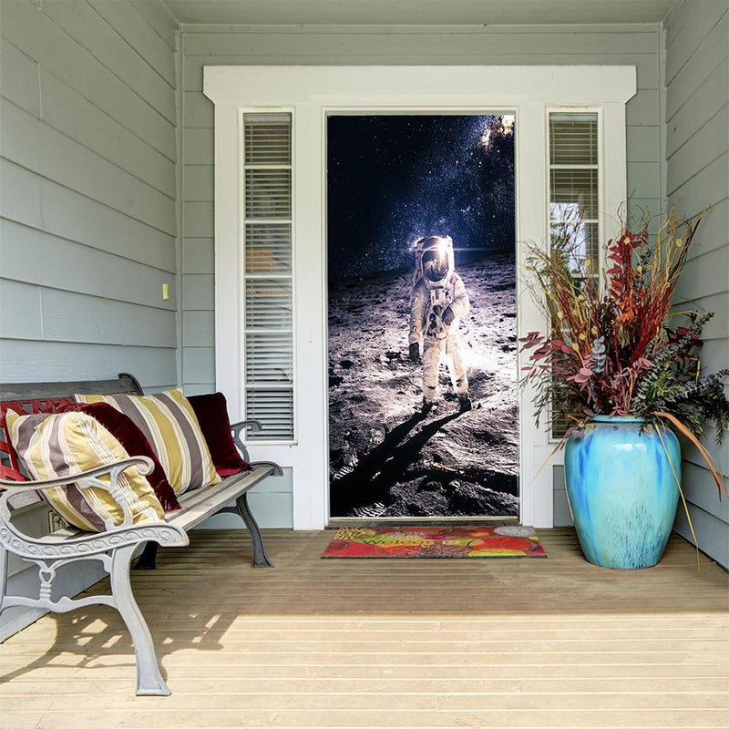 DoorFoto Door Cover Astronaut on the Moon