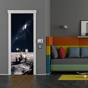 DoorFoto Door Cover Astronaut Banner