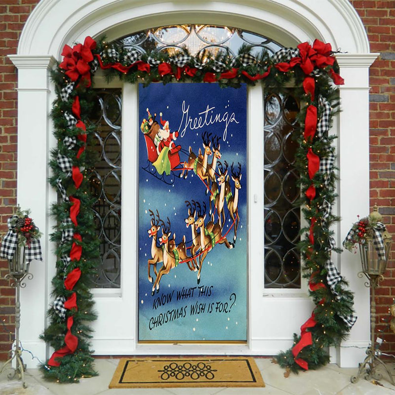 DoorFoto Door Cover Sleigh Ride DoorFoto™