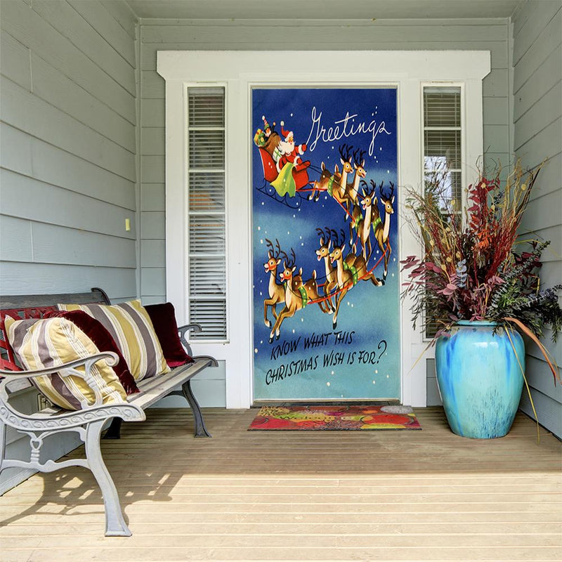DoorFoto Door Cover Sleigh Ride DoorFoto™