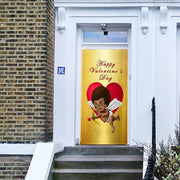 DoorFoto Door Cover Black Cupid