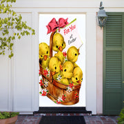 DoorFoto Door Cover Basket of Chicks