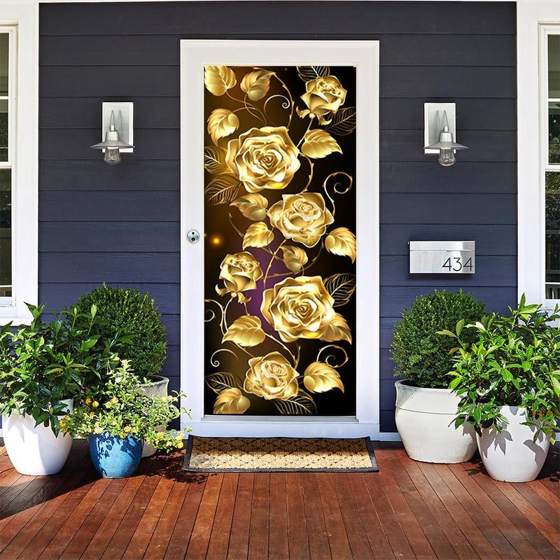 DoorFoto Door Cover Golden Bliss