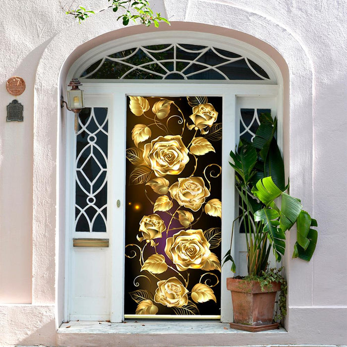 DoorFoto Door Cover Golden Bliss